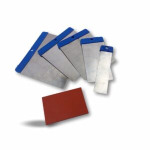 Trousse de 5 couteaux de carrossier | Avec 1 ou 2 cales à poncer