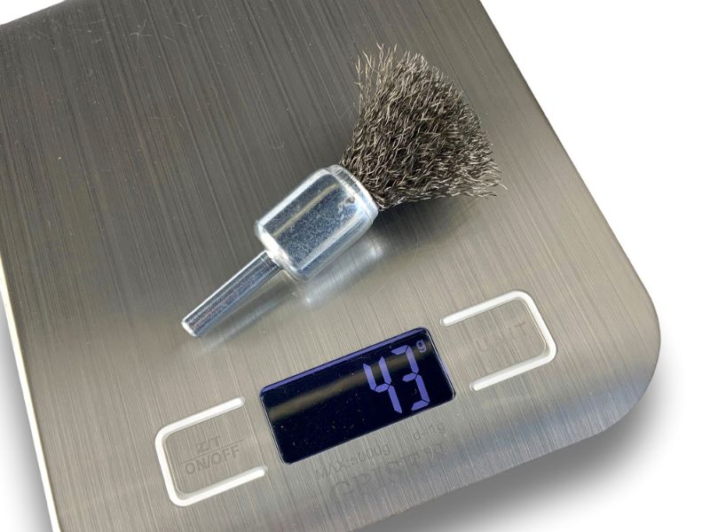 Brosse en bout sur tige | Forme pinceau | Fil INOX souple | Diamètres variés – Image 6