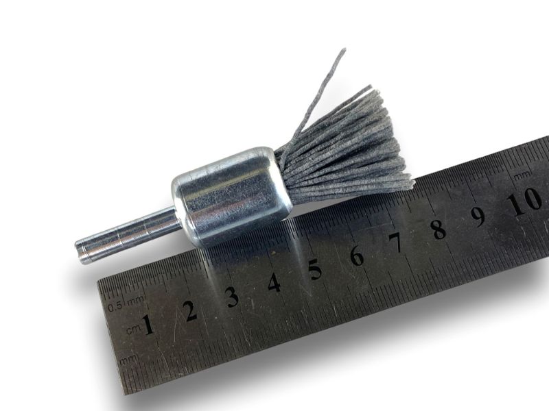 Brosse en bout sur tige | NYLON abrasif grain 120 | Diamètres variés – Image 6
