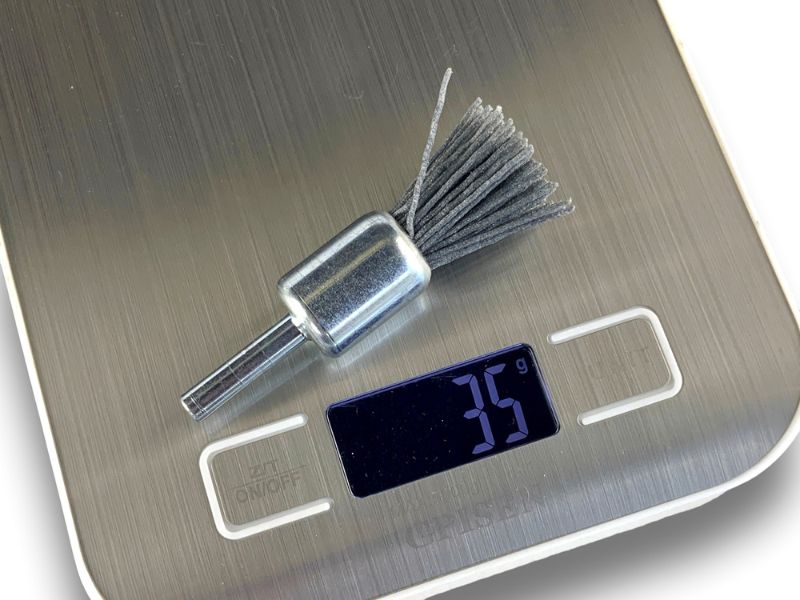 Brosse en bout sur tige | NYLON abrasif grain 120 | Diamètres variés – Image 7