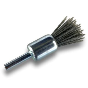 Alternative view of Brosse en bout sur tige | NYLON abrasif grain 80 | Diamètres variés