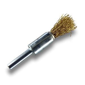 Alternative view of Brosse en bout sur tige | Forme pinceau | Fil LAITON dur | Diamètres variés