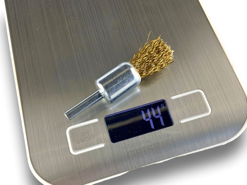 Brosse en bout sur tige | Forme pinceau | Fil LAITON dur | Diamètres variés – Image 7