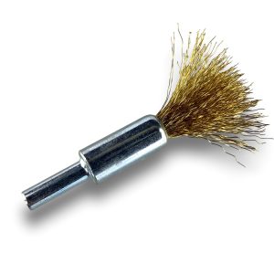 Alternative view of Brosse en bout sur tige | Forme pinceau | Fil LAITON souple | Diamètres variés