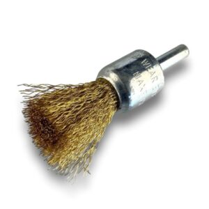 Alternative view of Brosse en bout sur tige | Forme pinceau | Fil LAITON souple | Diamètres variés