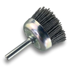 2 Brosses Abrasives Grain 80 - Diam. 120 Mm, Largeur 100 Mm, Pour Machine à Satiner, Nylon Renforcé