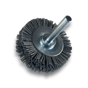 Brosse circulaire sur tige Ø 50 mm 1/2/3 rangs | NYLON abrasif grain 120