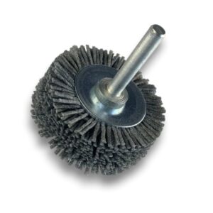 Brosse circulaire sur tige Ø 50 mm 1/2/3 rangs | NYLON abrasif grain 80