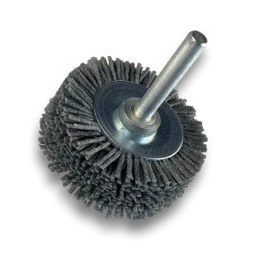 Brosse circulaire sur tige Ø 50 mm 1/2/3 rangs | NYLON abrasif grain 80