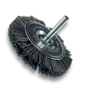 Alternative view of Brosse circulaire sur tige Ø 75 mm 1/2/3 rangs | NYLON abrasif grain 120