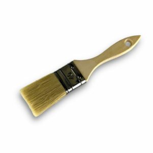 Lot de 10 pinceaux queue de morue | Largeur 40 mm | Différentes épaisseurs | Tous travaux peinture, laques, vernis