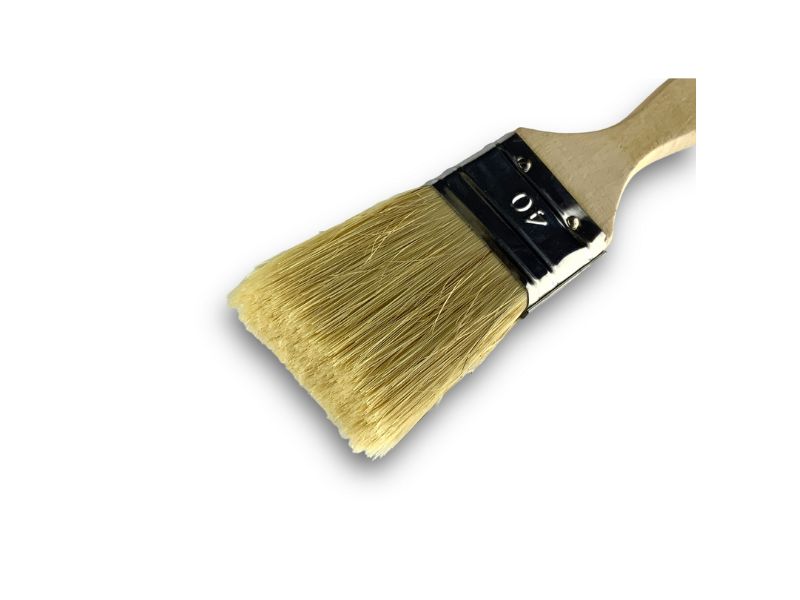 Lot de 10 pinceaux queue de morue | Largeur 40 mm | Différentes épaisseurs | Tous travaux peinture, laques, vernis – Image 3