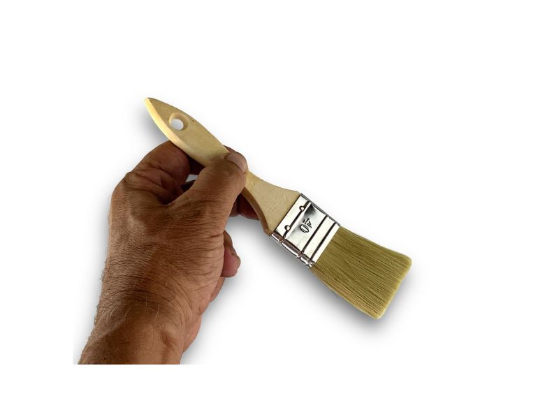 Lot de 10 pinceaux queue de morue | Largeur 40 mm | Différentes épaisseurs | Tous travaux peinture, laques, vernis – Image 4