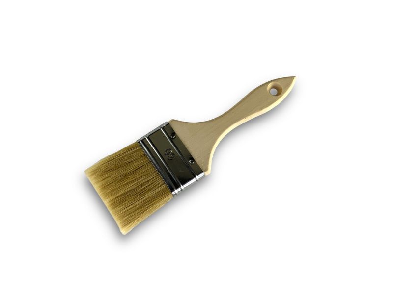 Lot de 10 pinceaux queue de morue | Largeur 60 mm | Différentes épaisseurs | Tous travaux peinture, laques, vernis