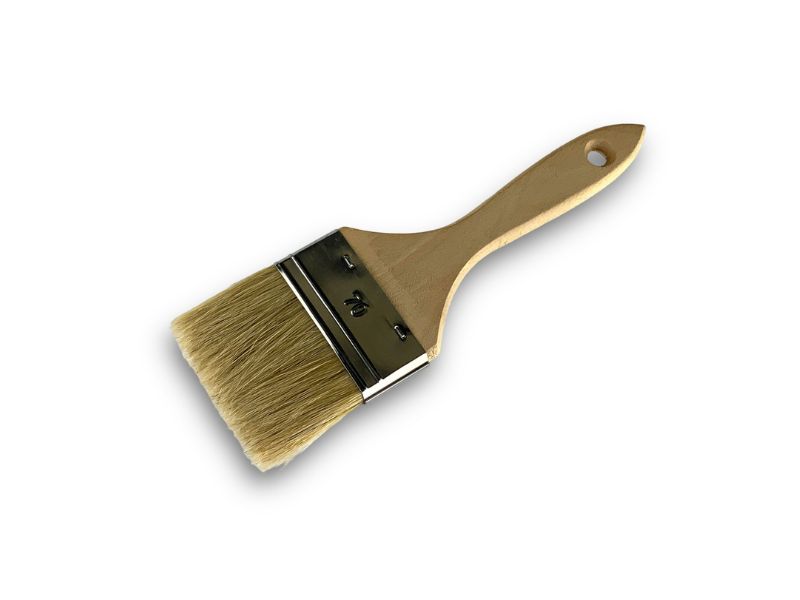 Lot de 10 pinceaux queue de morue | Largeur 70 mm | Différentes épaisseurs | Tous travaux peinture, laques, vernis