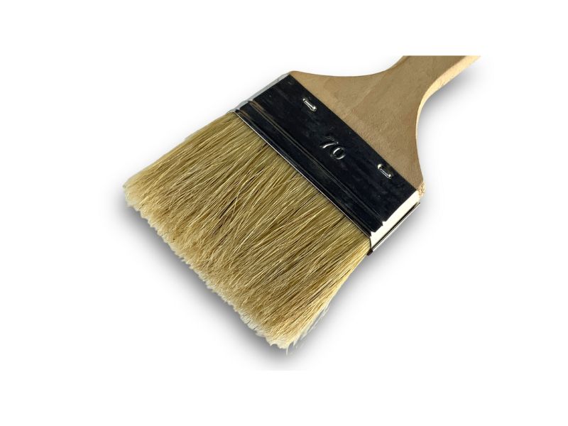 Lot de 10 pinceaux queue de morue | Largeur 70 mm | Différentes épaisseurs | Tous travaux peinture, laques, vernis – Image 3