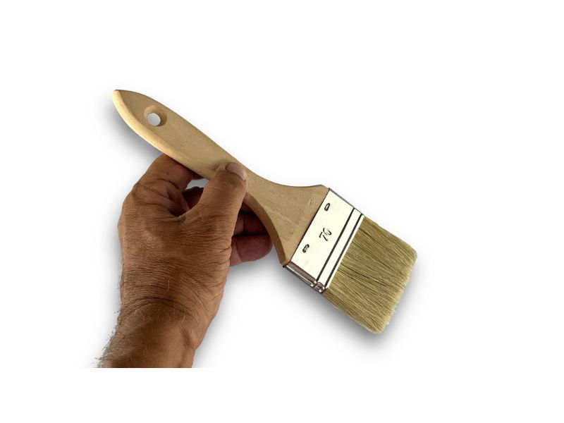 Lot de 10 pinceaux queue de morue | Largeur 70 mm | Différentes épaisseurs | Tous travaux peinture, laques, vernis – Image 4