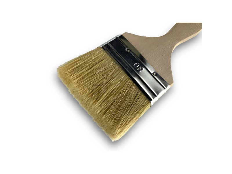Lot de 10 pinceaux queue de morue | Largeur 80 mm | Différentes épaisseurs | Tous travaux peinture, laques, vernis – Image 3