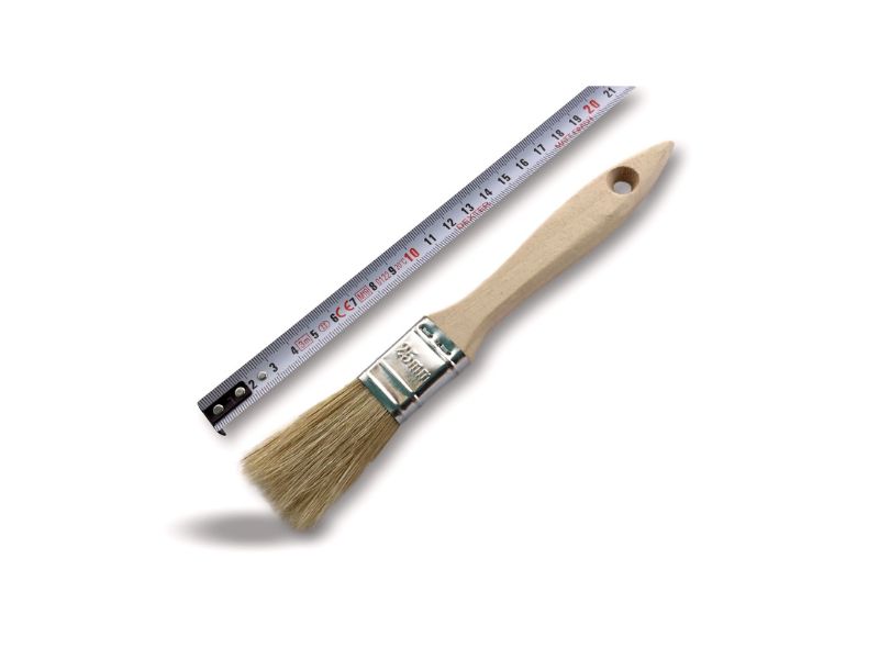 Lot de 10 pinceaux à vernir série pro épaisse - Soie blanche extra - Manche bois naturel – Image 5