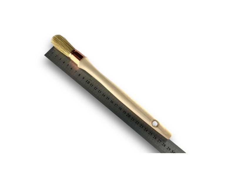 Lot de 10 pinceaux de Pouce | Brosse ronde | Soie Blanche | Diamètres variés – Image 5