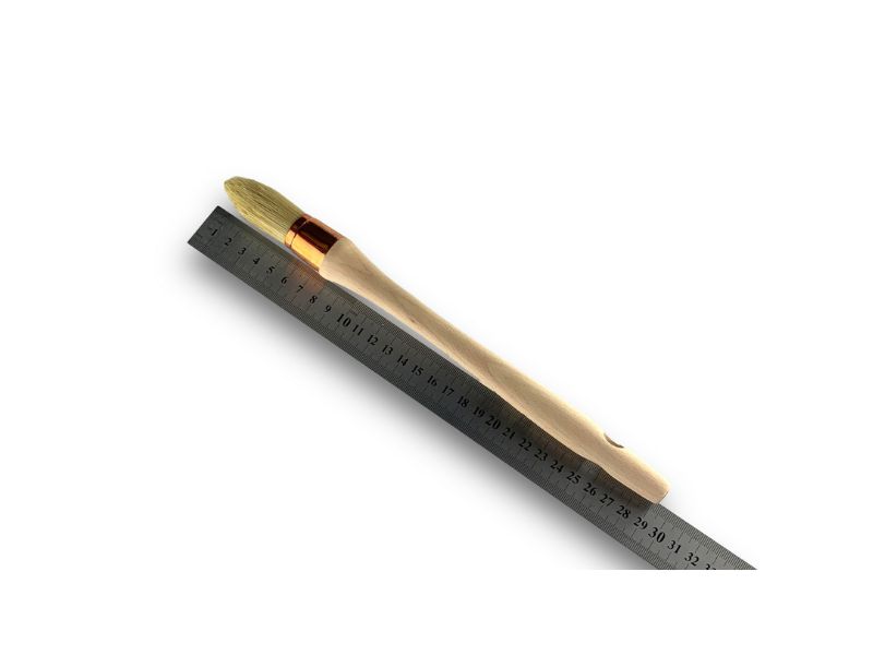 Lot de 10 pinceaux de Pouce à rechampir | Brosse ronde | Soie Blanche | Diamètres variés – Image 5