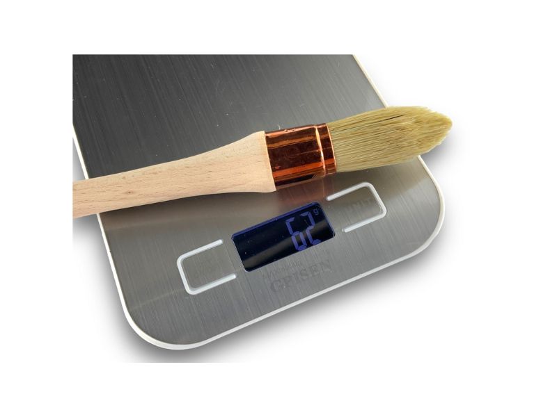 Lot de 10 pinceaux de Pouce à rechampir | Brosse ronde | Soie Blanche | Diamètres variés – Image 6