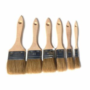 Lot Pinceaux queue de morue - Soie blanche - Unité jetable - Multi support