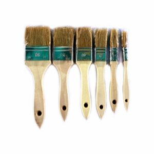 Alternative view of Lot Pinceaux queue de morue - Soie blanche - Unité jetable - Multi support