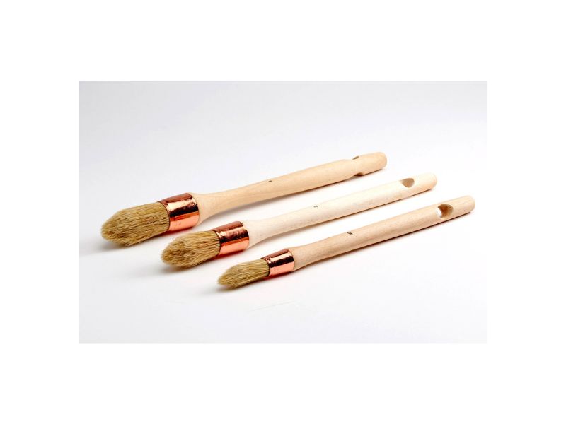 Lot Pinceaux de pouce à rechampir | Brosse ronde soie blanche – Image 4