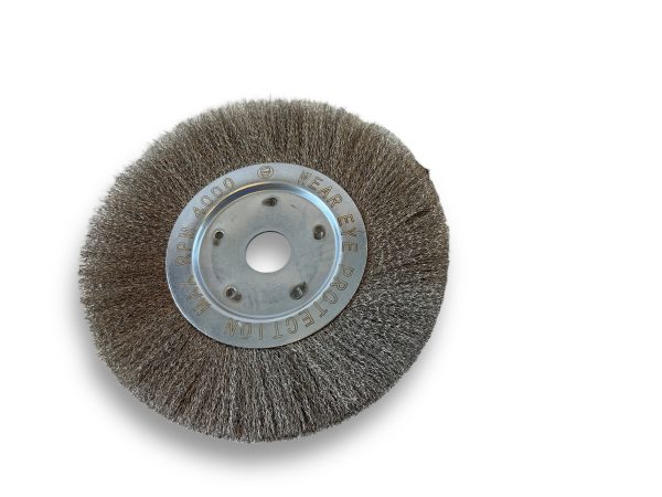 Brosse Circulaire touret INOX Souple | Ø 250 mm | 1 à 3 rangs Brosses rotatives avec alésage