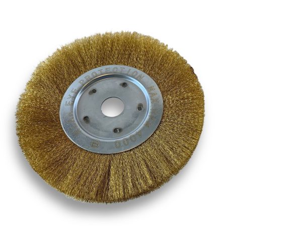 Brosse Circulaire touret LAITON Dur | Ø 250 mm | 1 à 3 rangs Brosses rotatives avec alésage