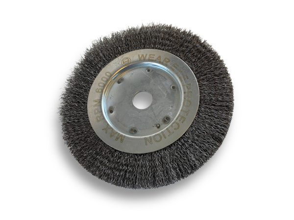 Brosse Circulaire touret ACIER Dur | Ø 175 mm | 1 à 3 rangs Brosses rotatives avec alésage