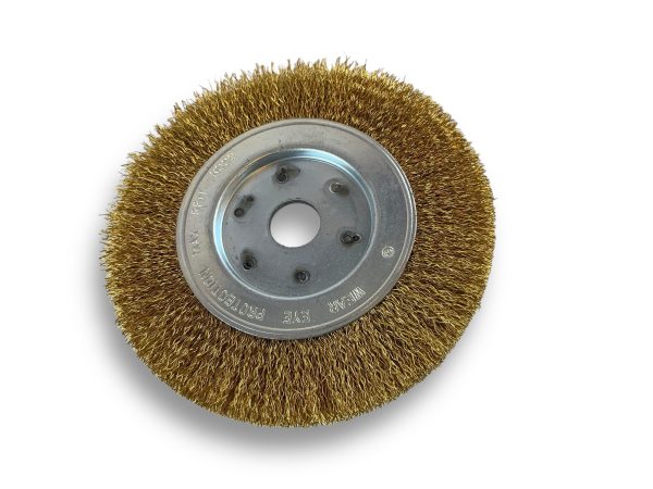 Brosse Circulaire touret LAITON Souple | Ø 150 mm | 1 à 3 rangs Brosses rotatives avec alésage