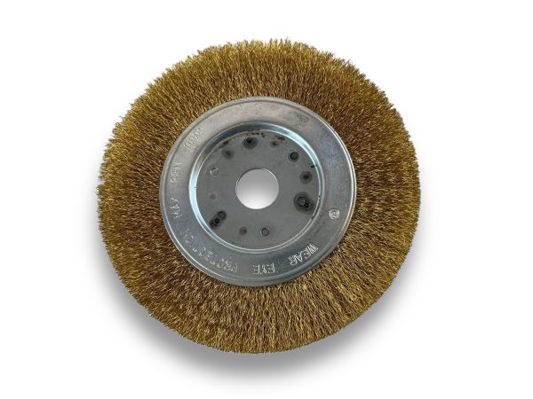 Brosse Circulaire touret LAITON Dur | Ø 150 mm | 1 à 3 rangs Brosses rotatives avec alésage