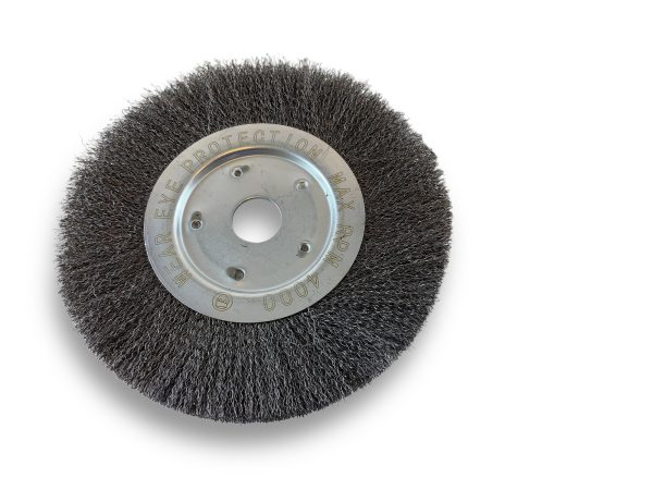 Brosse Circulaire touret ACIER Dur | Ø 200 mm | 1 à 3 rangs Brosses rotatives avec alésage