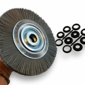 Alternative view of Brosse Circulaire touret Nylon | Abrasif grain 120 | Ø 250 mm | 1 à 3 rangs