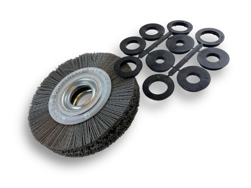 Brosse Circulaire touret Nylon | Abrasif grain 120 | Ø 150 mm | 1 à 3 rangs – Image 2