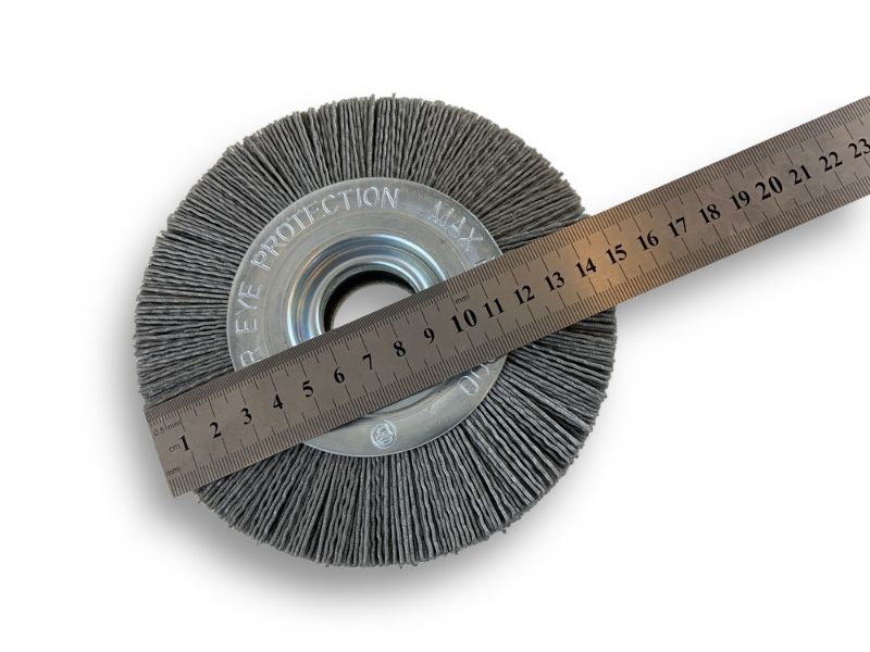 Brosse Circulaire touret Nylon | Abrasif grain 120 | Ø 150 mm | 1 à 3 rangs – Image 5