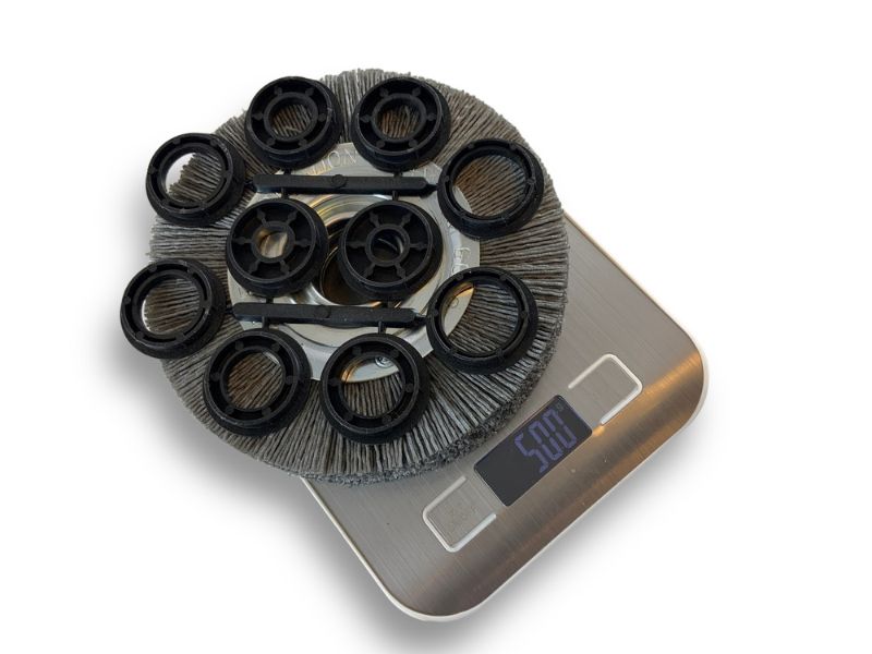 Brosse Circulaire touret Nylon | Abrasif grain 120 | Ø 150 mm | 1 à 3 rangs – Image 7