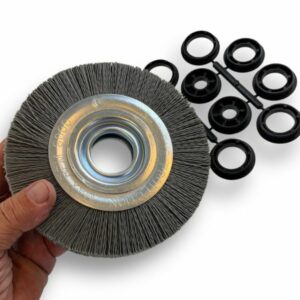 Alternative view of Brosse Circulaire touret Nylon | Abrasif grain 240 | Ø 150 mm | 1 à 3 rangs