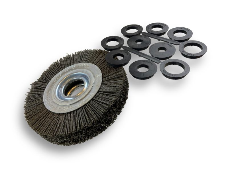 Brosse Circulaire touret Nylon | Abrasif grain 80 | Ø 150 mm | 1 à 3 rangs – Image 2