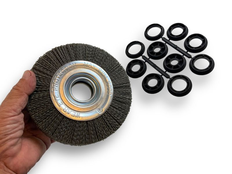 Brosse Circulaire touret Nylon | Abrasif grain 80 | Ø 150 mm | 1 à 3 rangs – Image 3