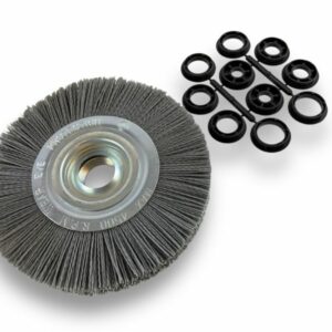 Brosse Circulaire touret Nylon | Abrasif grain 120 | Ø 200 mm | 1 à 3 rangs