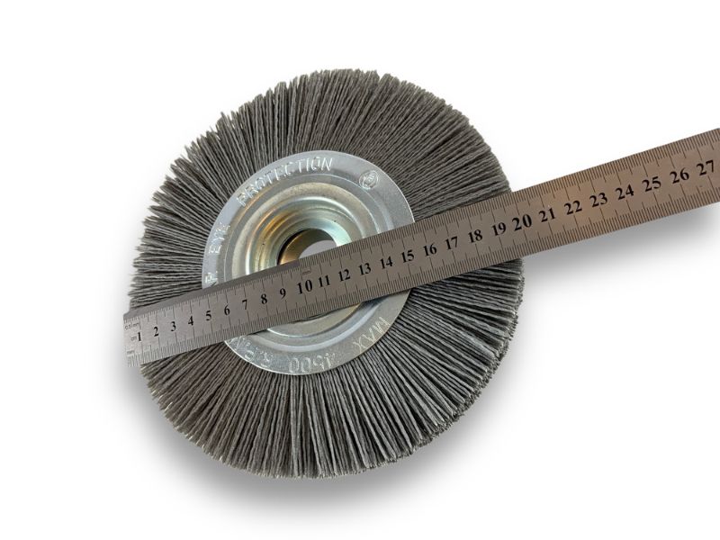 Brosse Circulaire touret Nylon | Abrasif grain 120 | Ø 200 mm | 1 à 3 rangs – Image 5