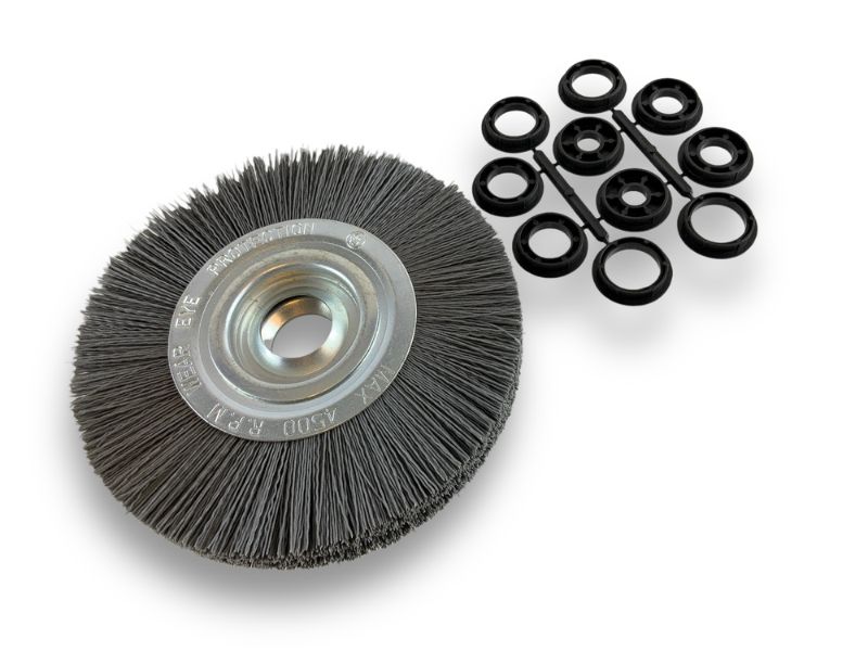 Brosse Circulaire touret Nylon | Abrasif grain 240 | Ø 200 mm | 1 à 3 rangs