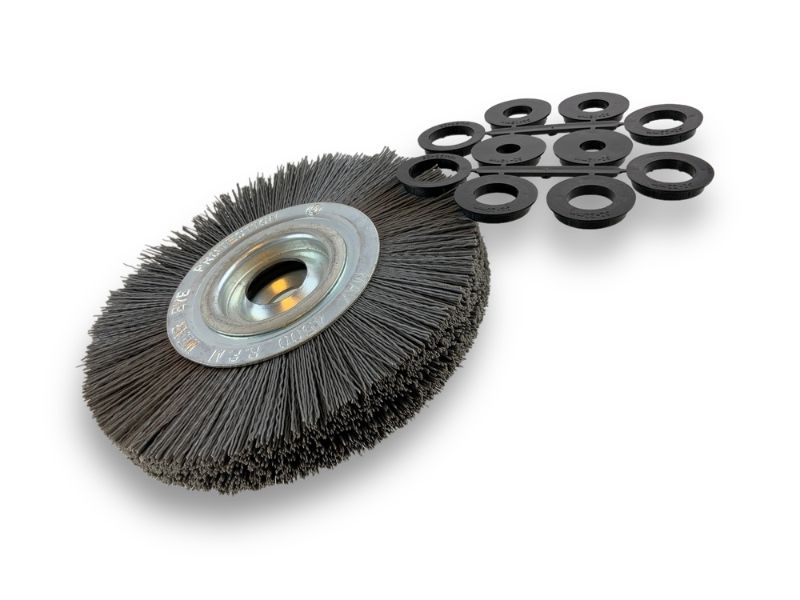 Brosse Circulaire touret Nylon | Abrasif grain 240 | Ø 200 mm | 1 à 3 rangs – Image 2