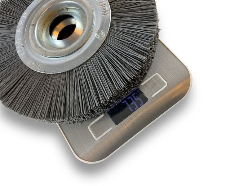 Brosse Circulaire touret Nylon | Abrasif grain 240 | Ø 200 mm | 1 à 3 rangs – Image 7