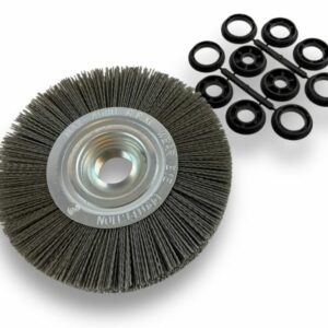 Brosse Circulaire touret Nylon | Abrasif grain 80 | Ø 200 mm | 1 à 3 rangs