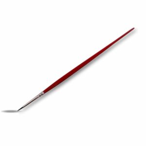 Lot de 10 brosses rondes putois | Virole laiton nickelé | Manche long