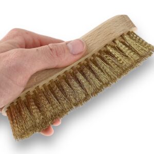 Alternative view of Brosse violon ébénisterie en acier laitonné